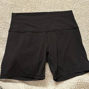 Black LuluLemon align biker shorts, 6 inches, size 10
